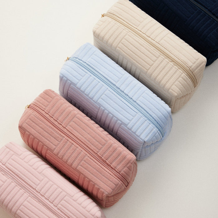 Luxe Terry fabric Travel Pouch-Large