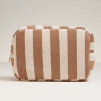 Striped Terry Fabric Travel Pouch