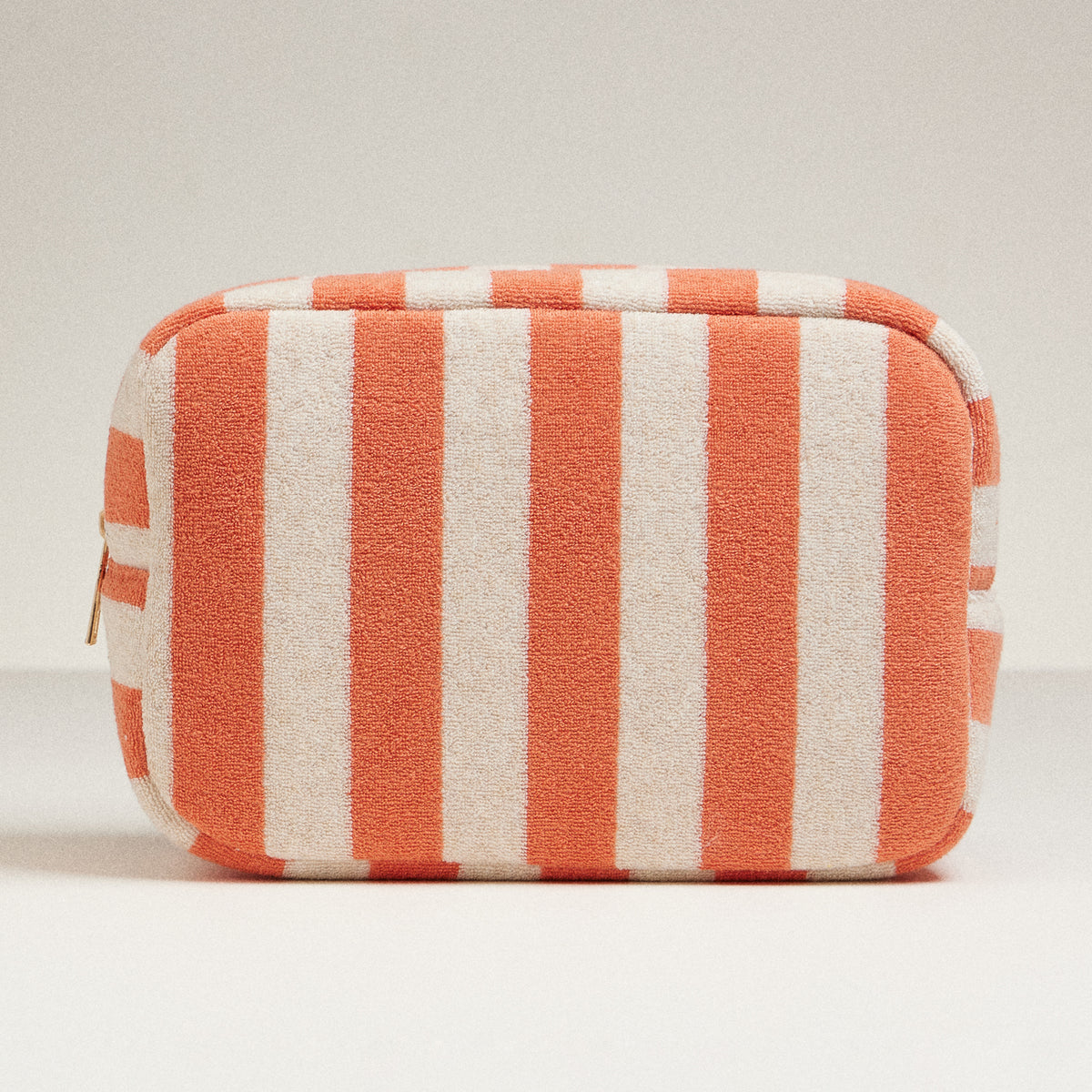Striped Terry Fabric Travel Pouch
