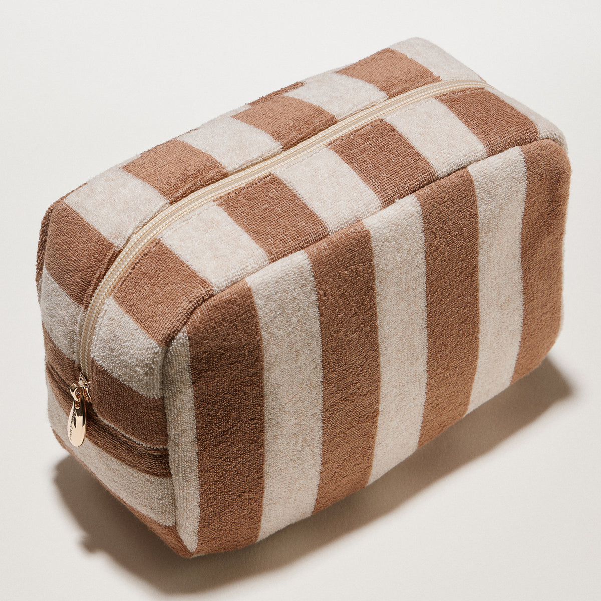 Striped Terry Fabric Travel Pouch