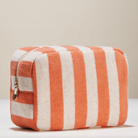 Striped Terry Fabric Travel Pouch