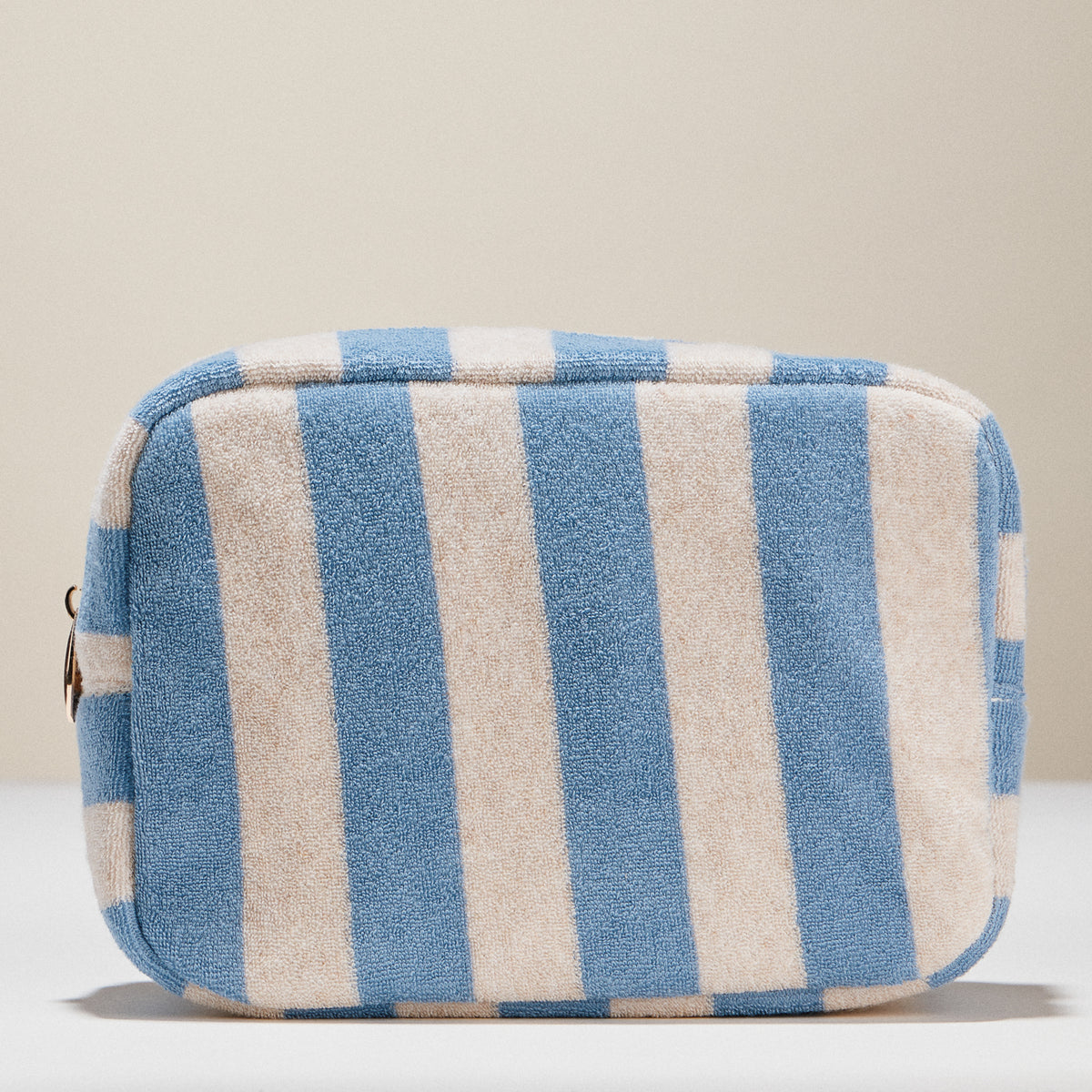 Striped Terry Fabric Travel Pouch
