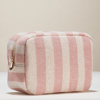 Striped Terry Fabric Travel Pouch