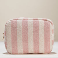 Striped Terry Fabric Travel Pouch