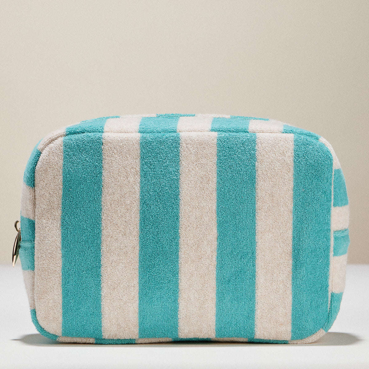 Striped Terry Fabric Travel Pouch