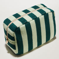 Striped Terry Fabric Travel Pouch