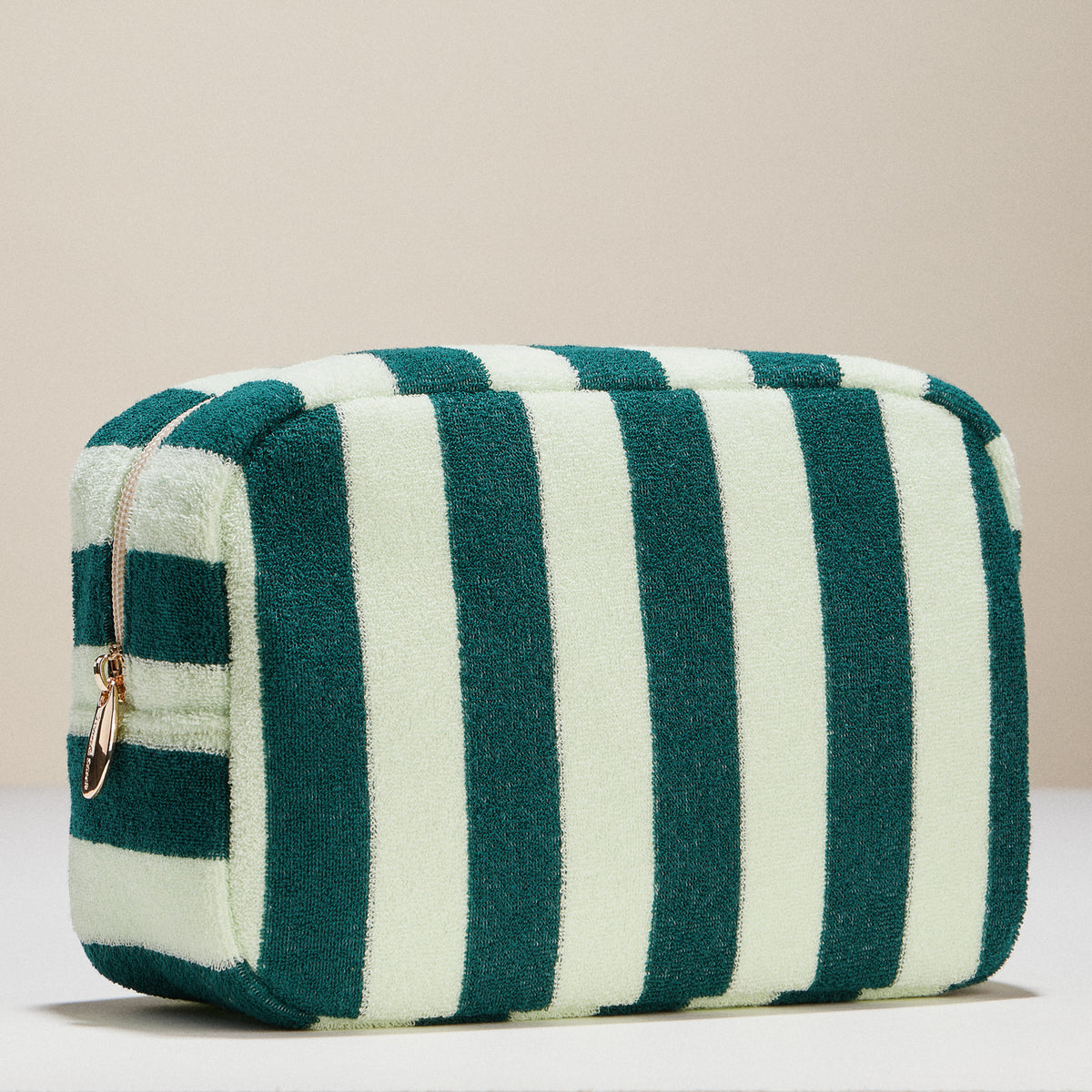 Striped Terry Fabric Travel Pouch