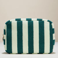Striped Terry Fabric Travel Pouch