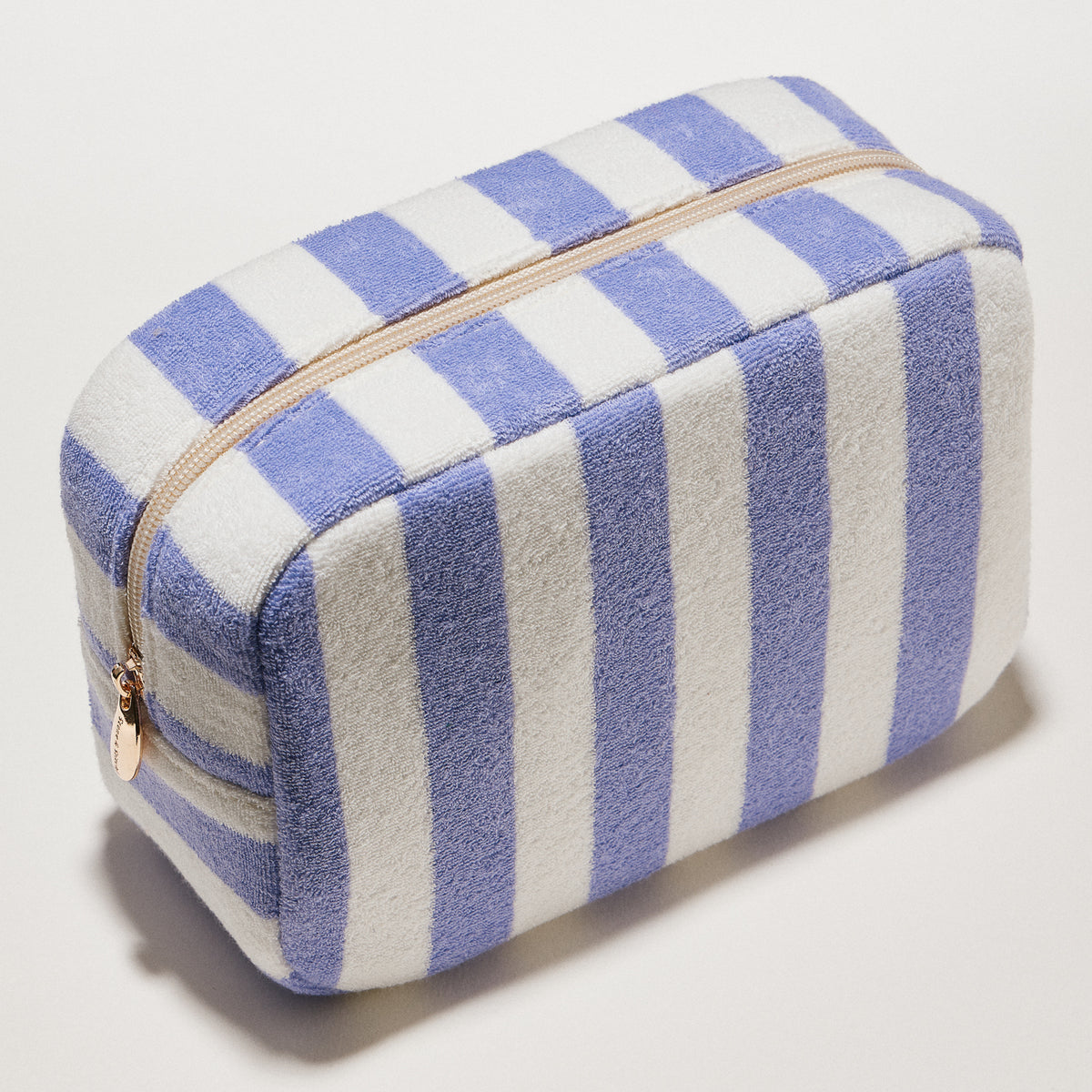 Striped Terry Fabric Travel Pouch
