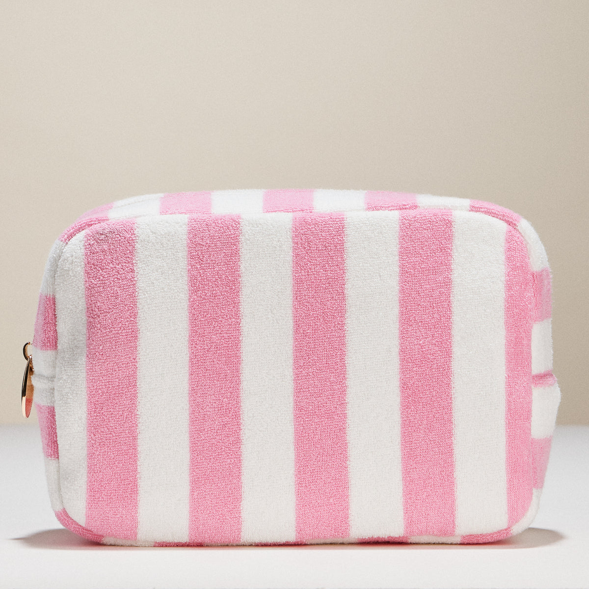 Striped Terry Fabric Travel Pouch
