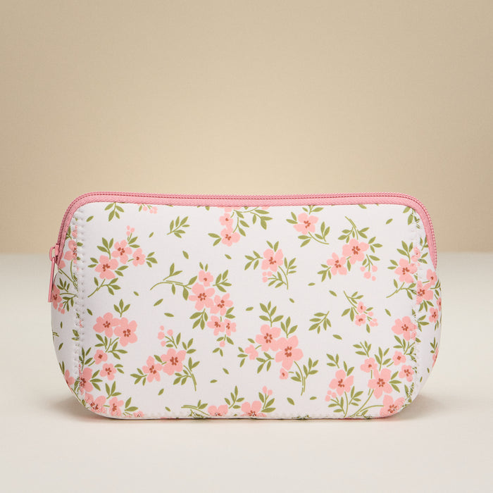 Blush Blossom Neoprene Pouch
