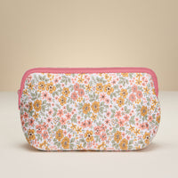Neoprene Floral Zip Pouch