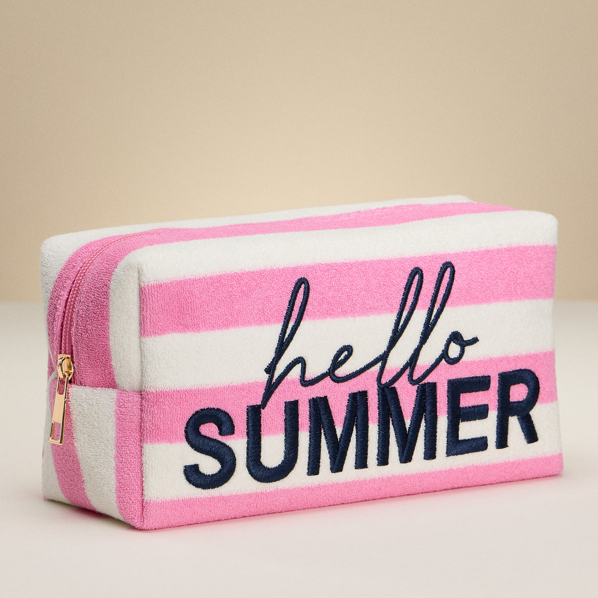Hello Summer Terry Cloth Pouch