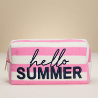 Hello Summer Terry Cloth Pouch