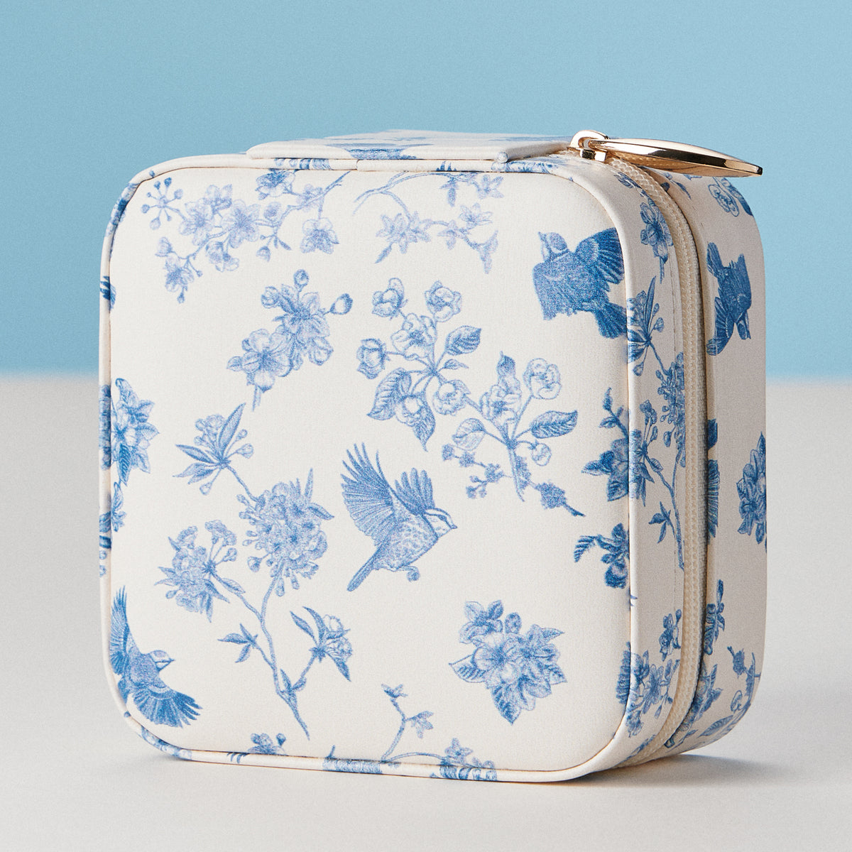 Faux Leather Novelty Print Travel Jewelry Box