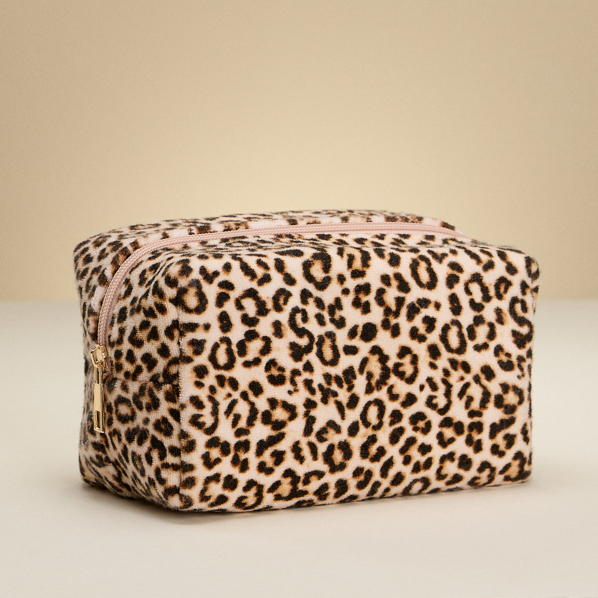 Leopard Print Rectangular Makeup Bag – Cosmetic & Travel Pouch