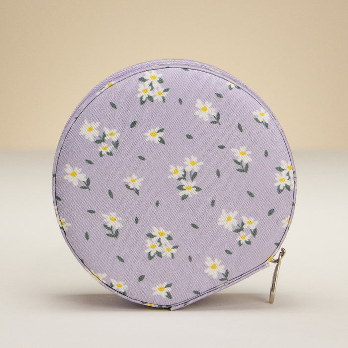 Daisy Cotton Travel Jewelry Case