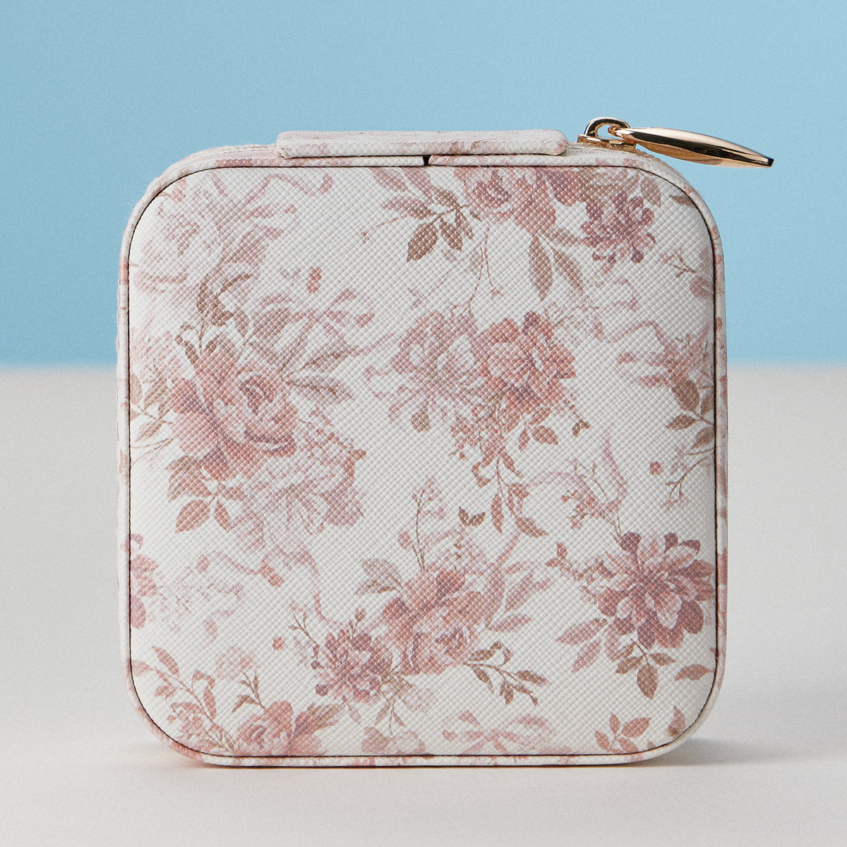 Faux Leather Novelty Print Travel Jewelry Box