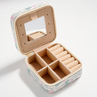 Christmas Tree Travel Jewelry Box with Mirror– Compact Organizer