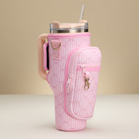 Pink Neoprene Tumbler Carrier