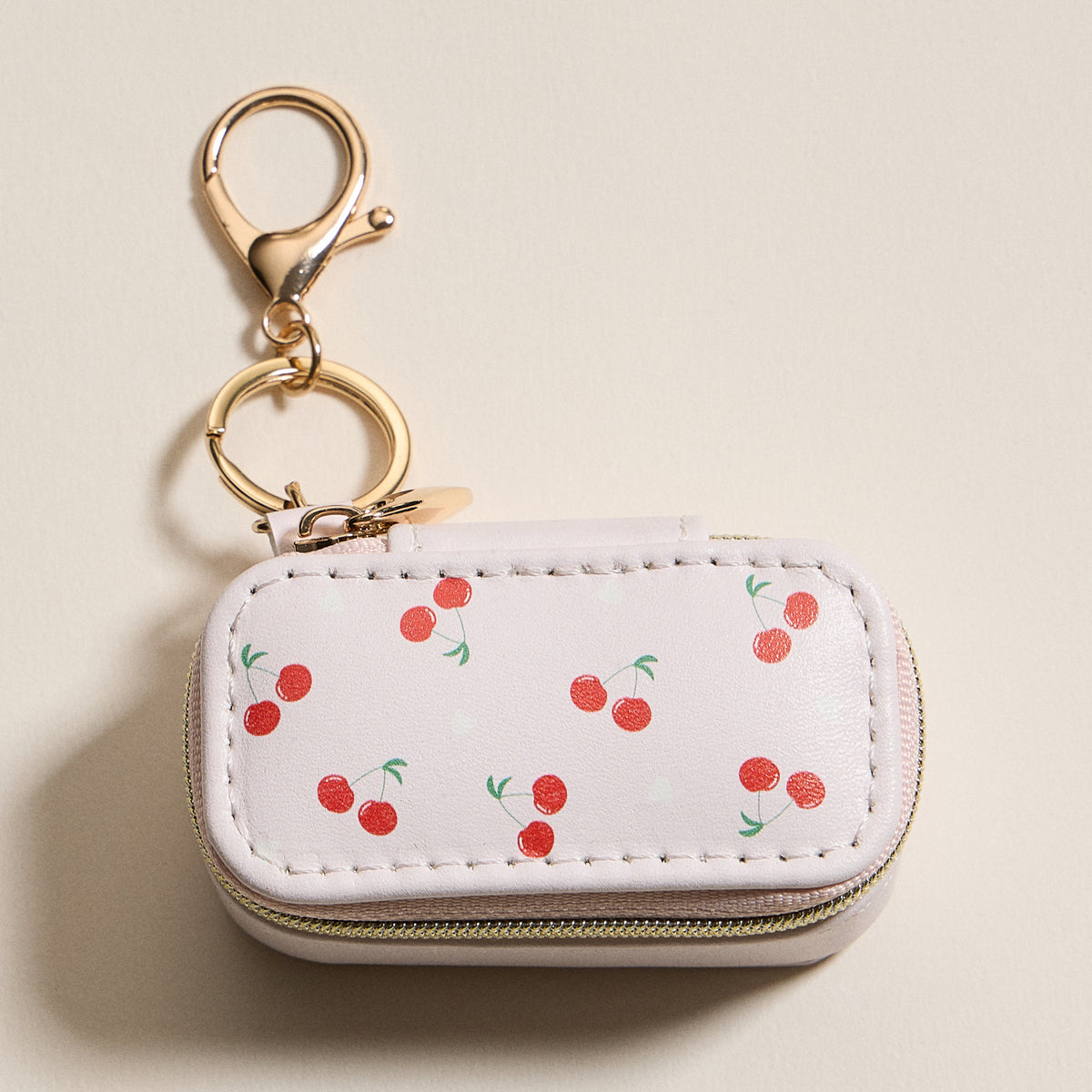 Jewelry Box Bag Charm Collection With Soft Vegan Leather and Zipper | Keychain