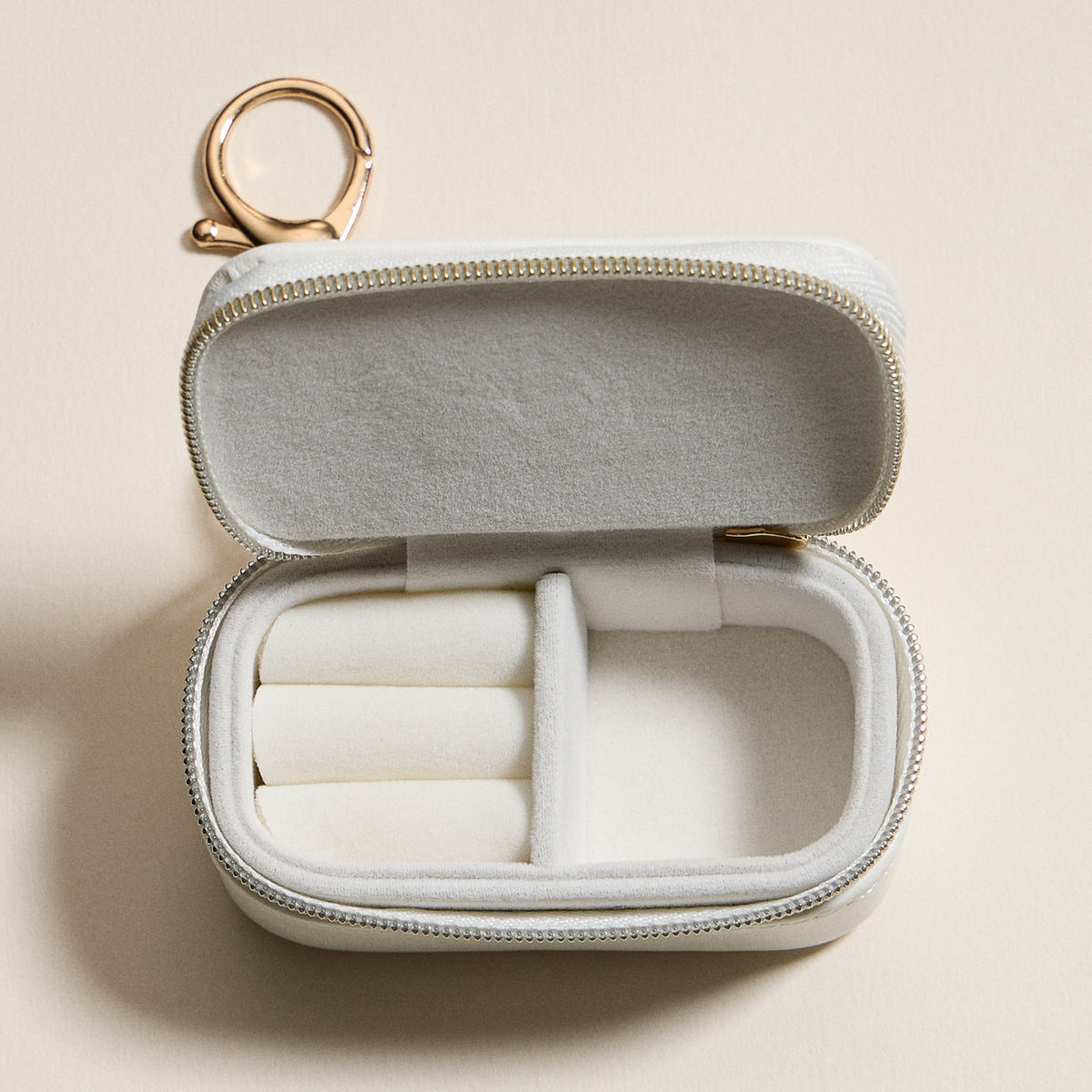 Jewelry Box Bag Charm Collection With Soft Vegan Leather and Zipper | Keychain