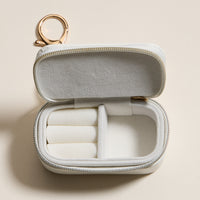Jewelry Box Bag Charm Collection With Soft Vegan Leather and Zipper | Keychain