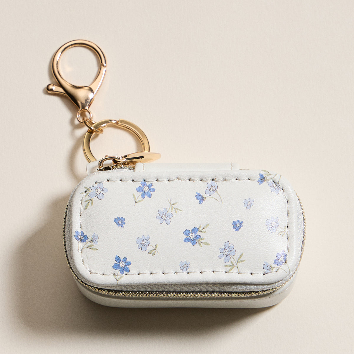 Jewelry Box Bag Charm Collection With Soft Vegan Leather and Zipper | Keychain