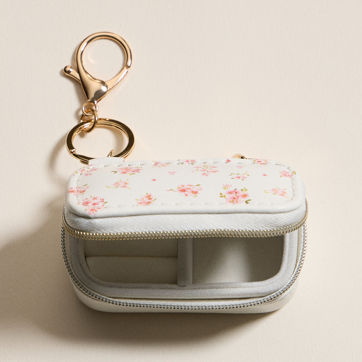 Jewelry Box Bag Charm Collection With Soft Vegan Leather and Zipper | Keychain