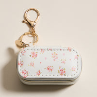 Jewelry Box Bag Charm Collection With Soft Vegan Leather and Zipper | Keychain