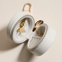 Jewelry Box Bag Charm Collection With Soft Vegan Leather and Zipper | Keychain