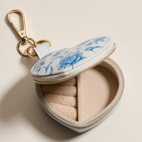 Jewelry Box Bag Charm Collection With Soft Vegan Leather and Zipper | Keychain