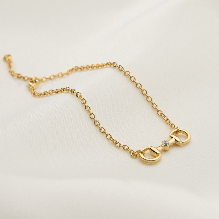 Adjustable Bit Chain Bracelet in Gold or Silver