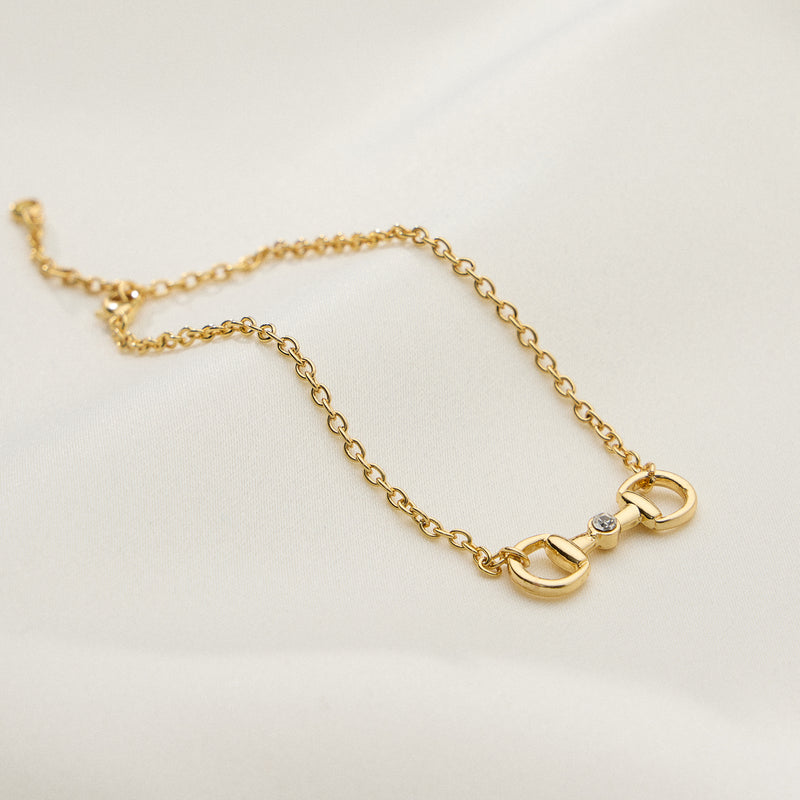 Adjustable Bit Chain Bracelet in Gold or Silver