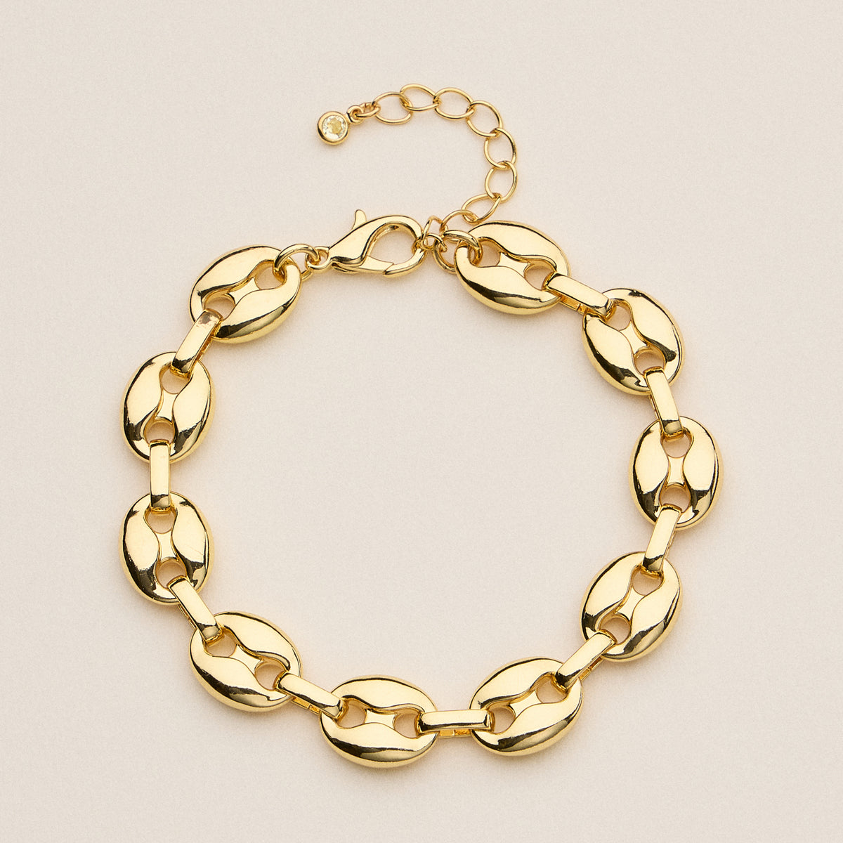 Adjustable Oval Link Bracelet