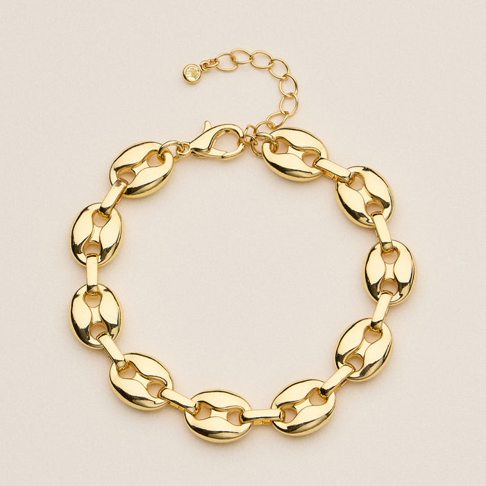 Adjustable Oval Link Bracelet