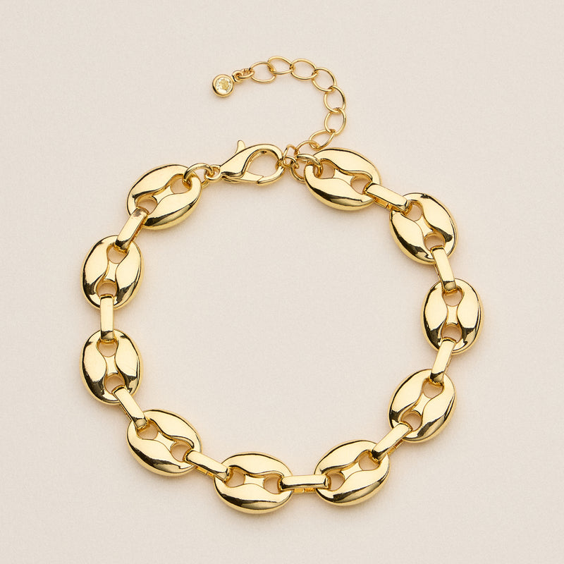 Adjustable Oval Link Bracelet