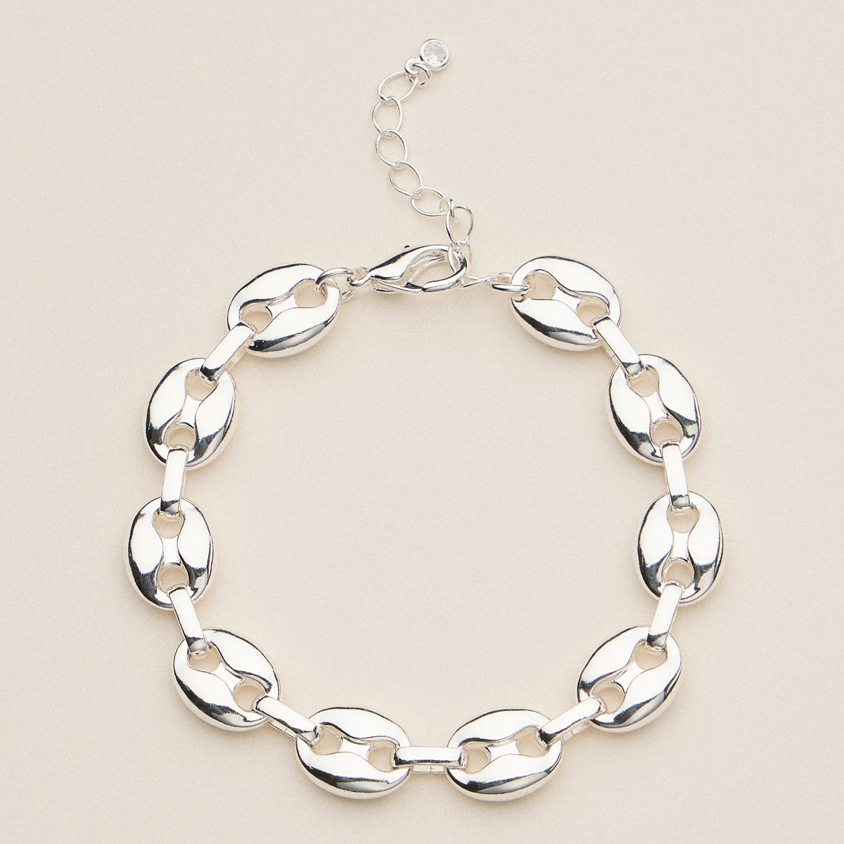 Adjustable Oval Link Bracelet