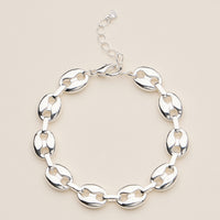 Adjustable Oval Link Bracelet
