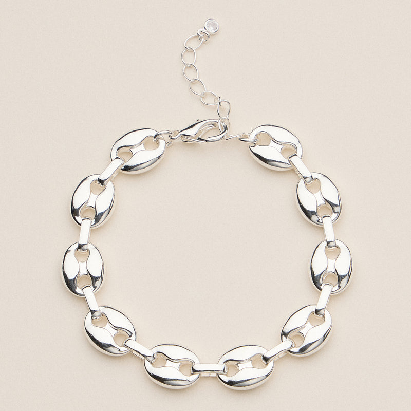 Adjustable Oval Link Bracelet