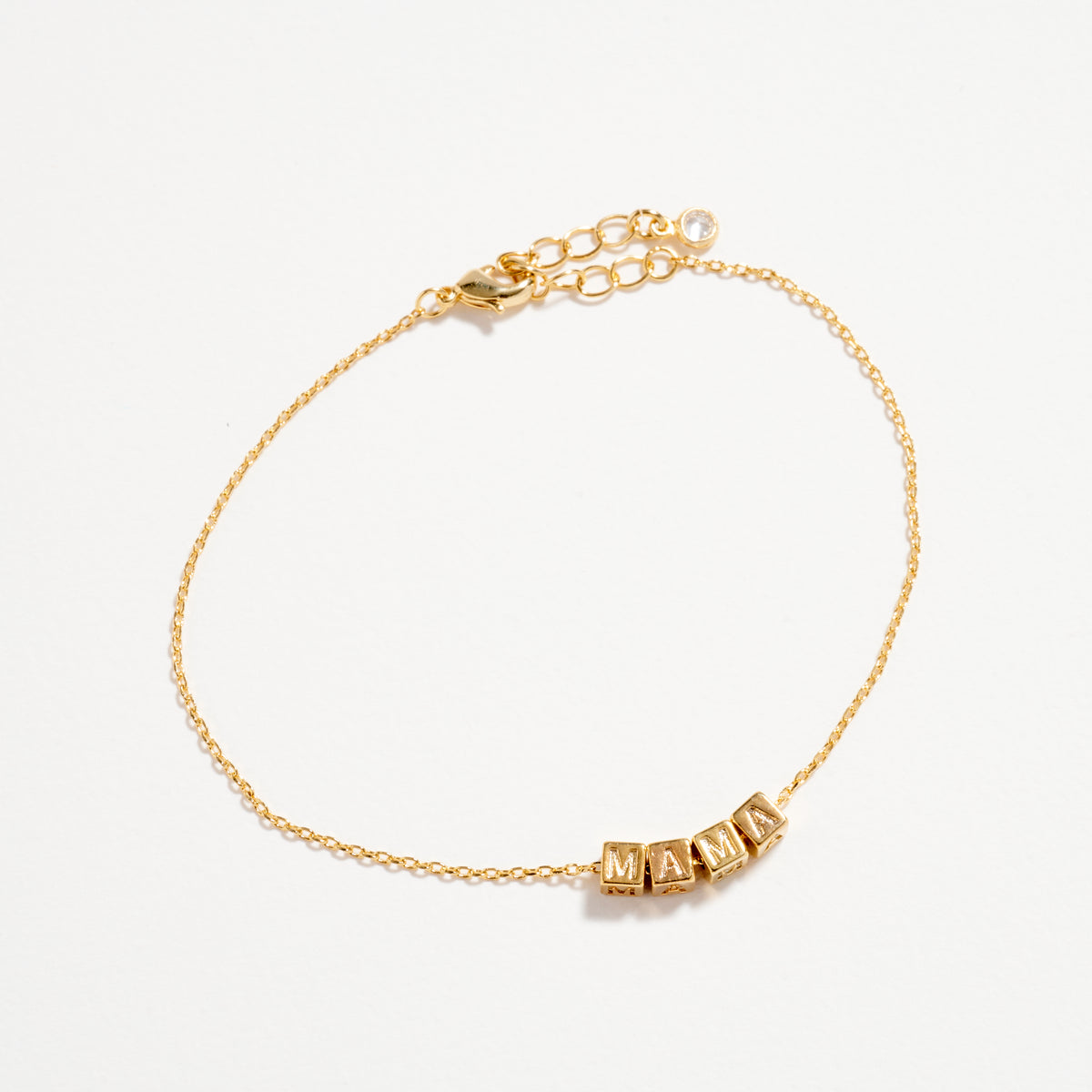 Gold MAMA Bracelet – Dainty Stainless Steel Chain
