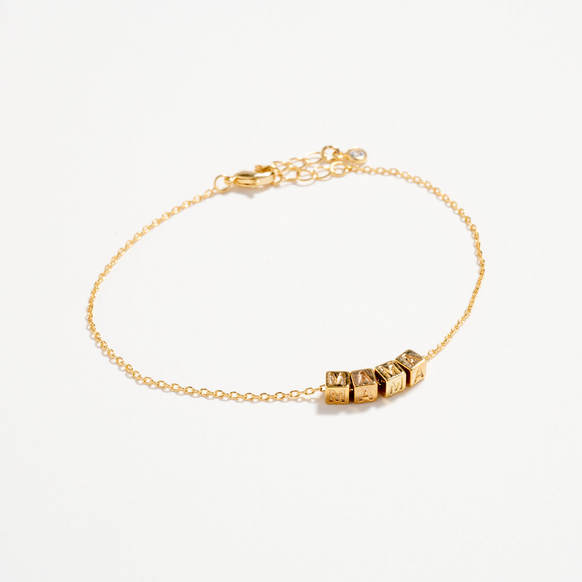 Gold MAMA Bracelet – Dainty Stainless Steel Chain