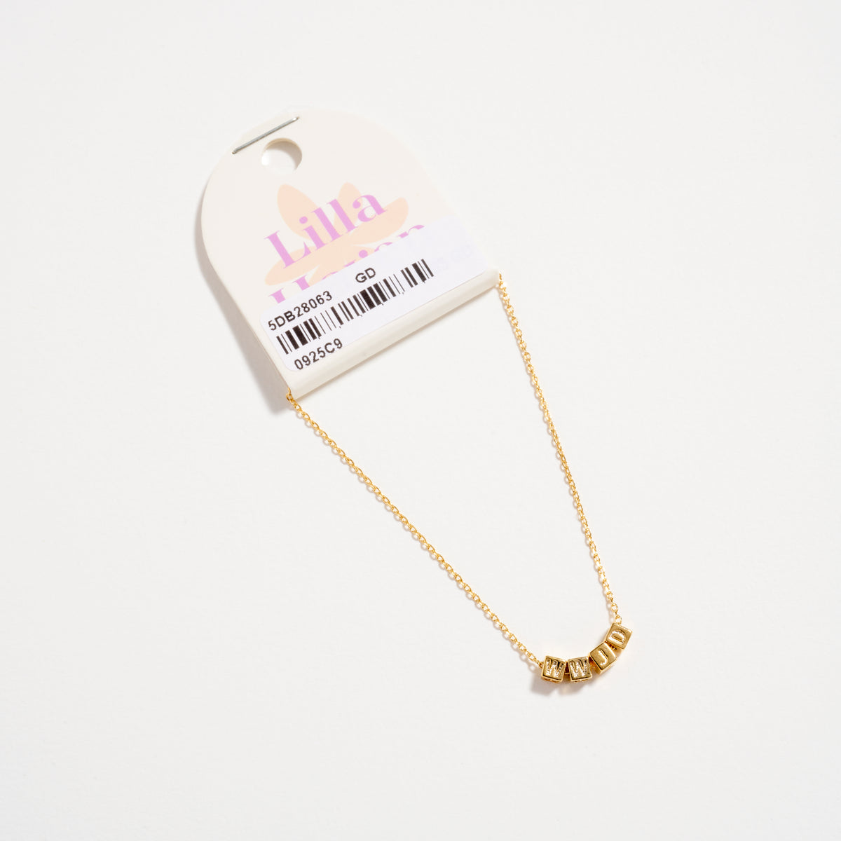 Gold WWJD Bracelet – Inspirational Letter Chain