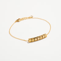 Gold-Dipped BELIEVE Bracelet – Inspirational Letter Chain