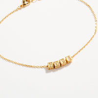 Gold Dipped HOPE Bracelet – Inspirational Letter Chain
