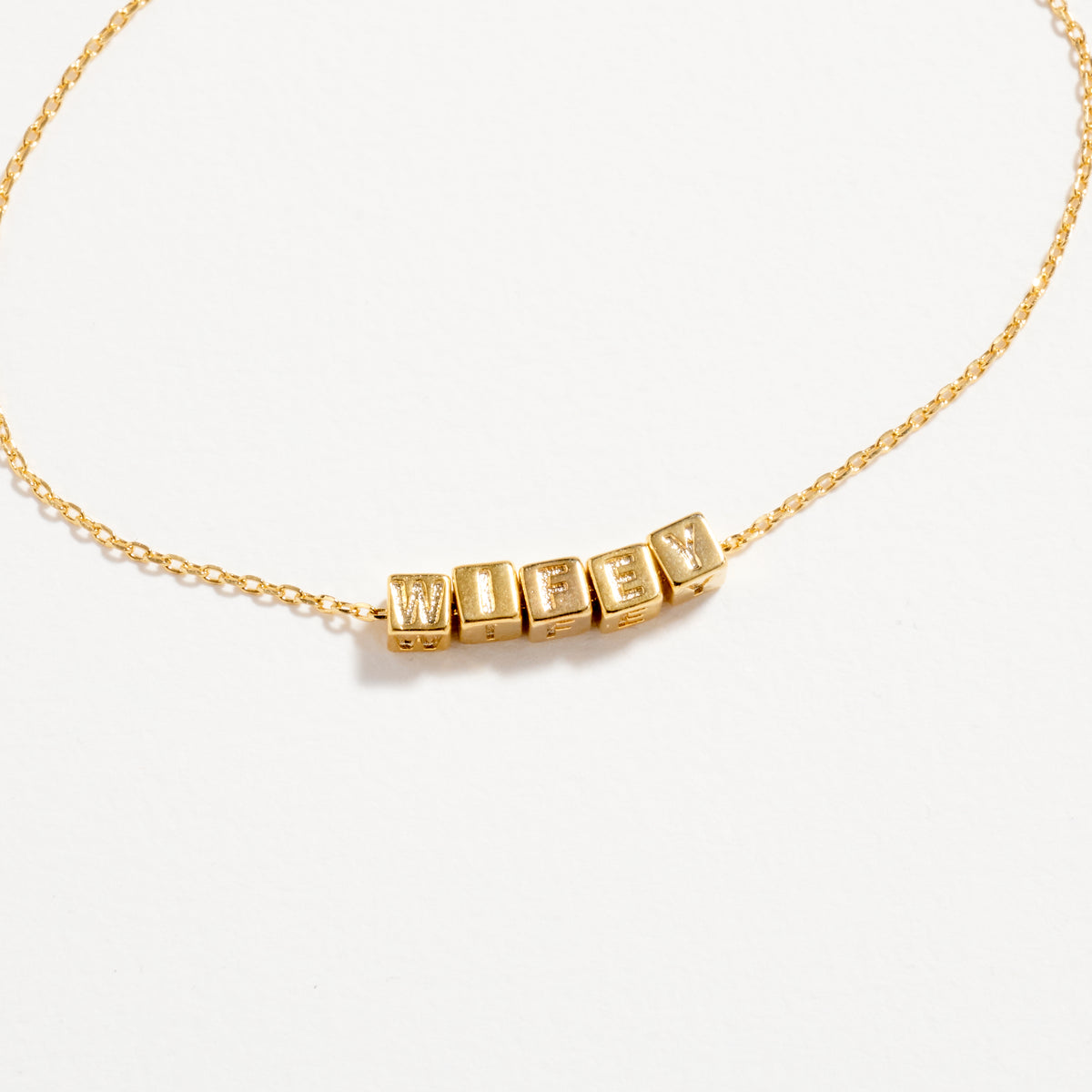 Gold WIFEY Bracelet – Cute Letter Chain for Her