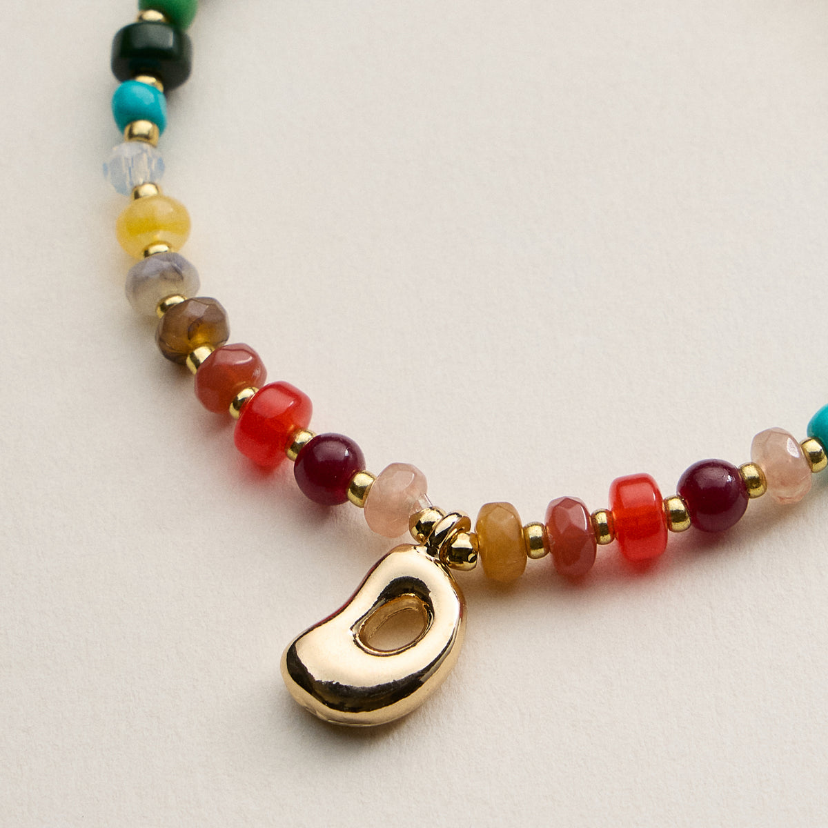 Assorted Colorful Beaded Initial Bracelet – Set of 16 Letters