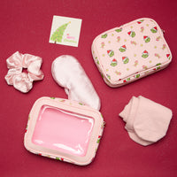 Christmas Green Monster Beauty Gift Set – Socks, Eye Mask, Scrunchie