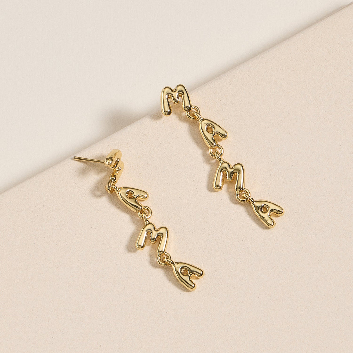 Mama Letter Drop Earrings