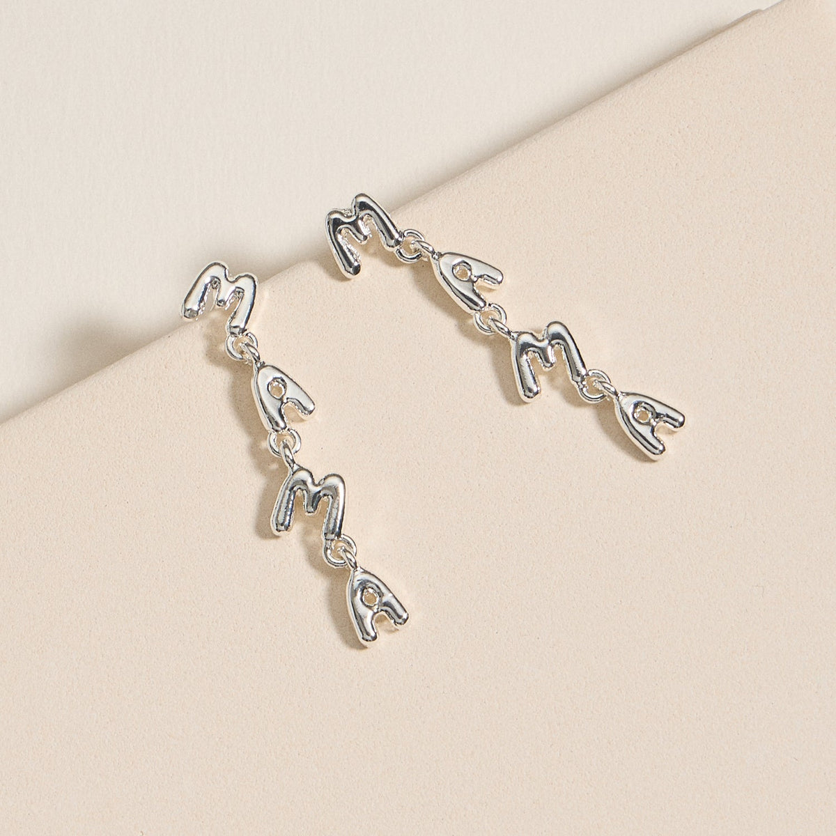 Mama Letter Drop Earrings